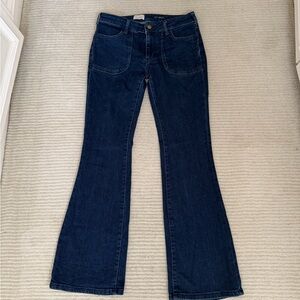 Anthropology Pilcro Dark Blue Flare Jeans